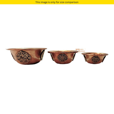 Carved Copper Ting (Offeringbowl) (Set of 7)