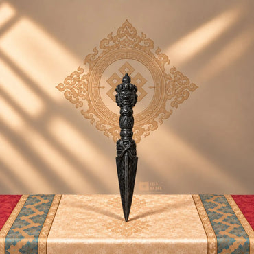 Carved Iron Phurba