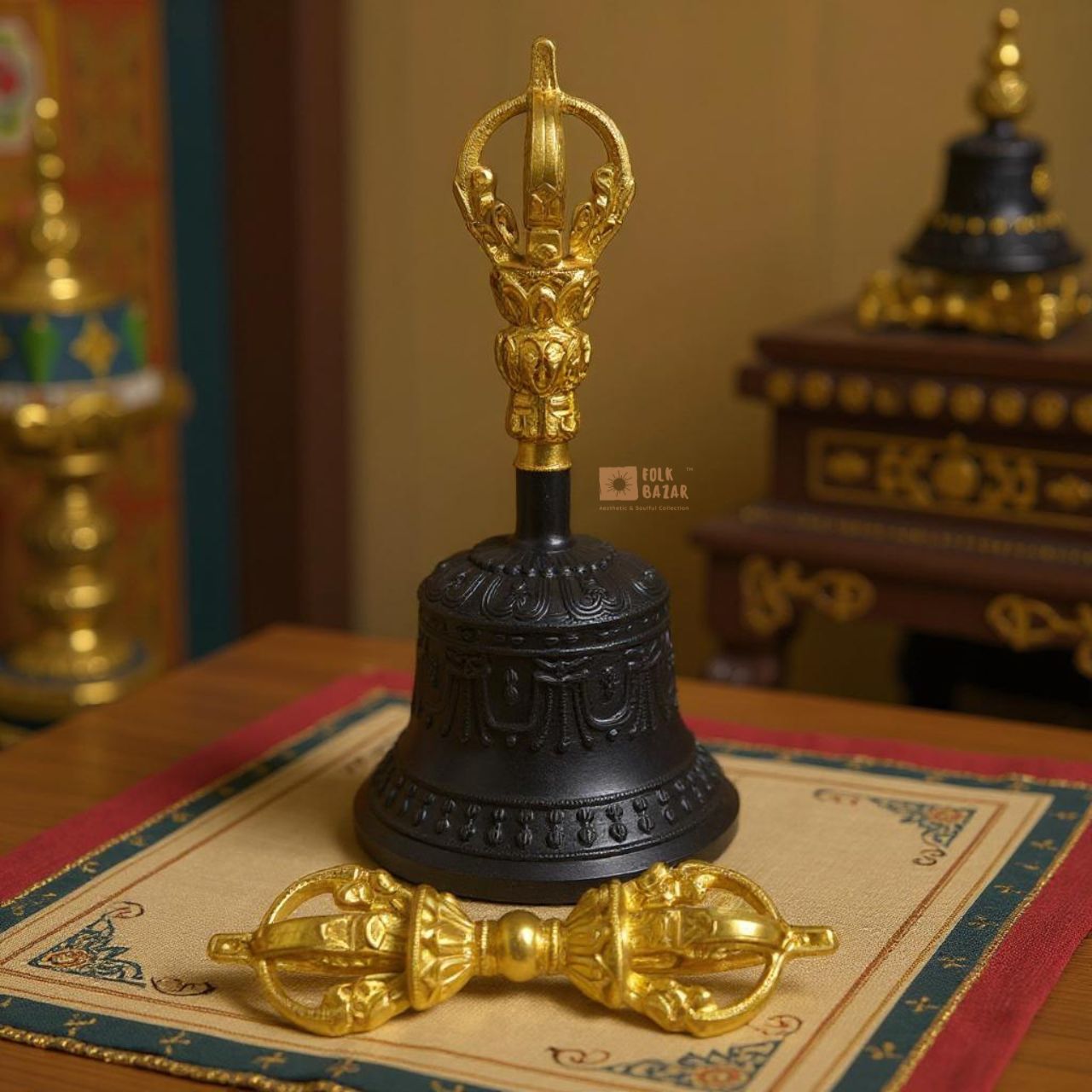 Gaychey Black Special Bell and Dorjee