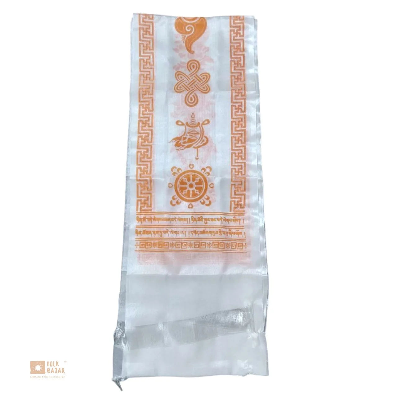 Mulit-color Eight Lucky Signs Khadag (1 Bapcha - 4 pcs)