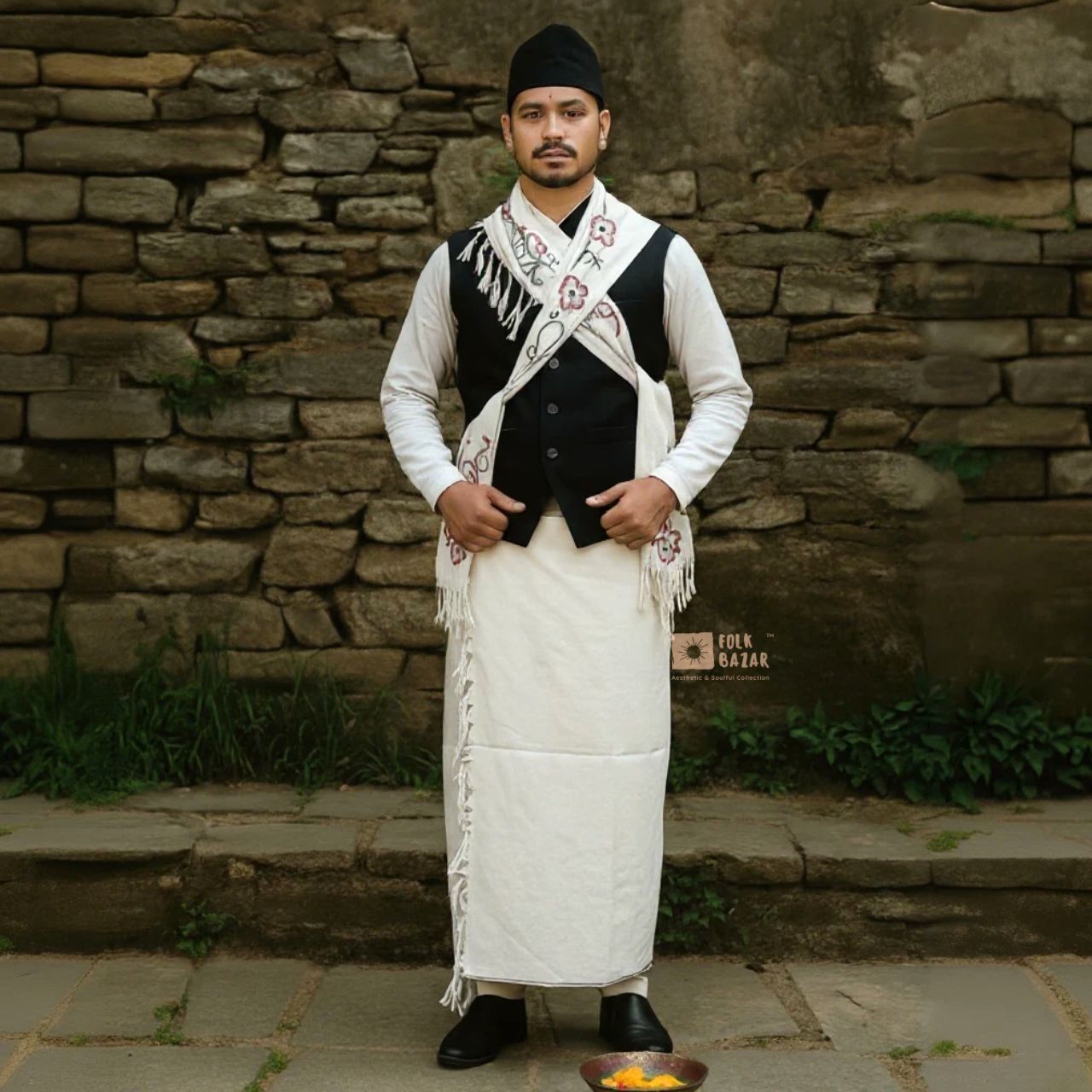 Buy Gents Gurung dress only at Folk Bazar - Main Image