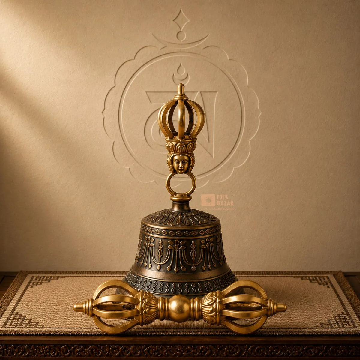 Nine Legs Alloy Special Bell and Dorjee