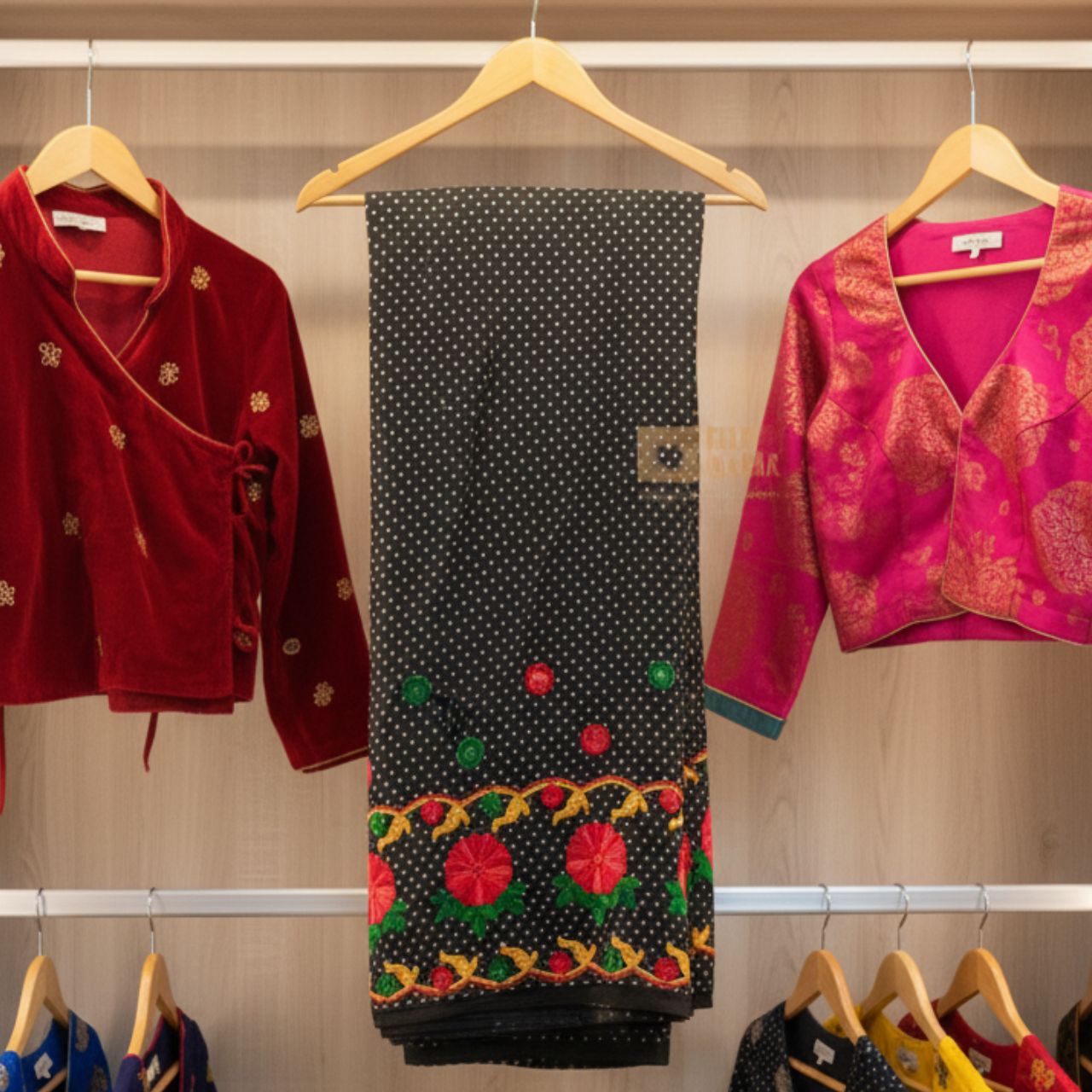 Embroidery Rai Saree