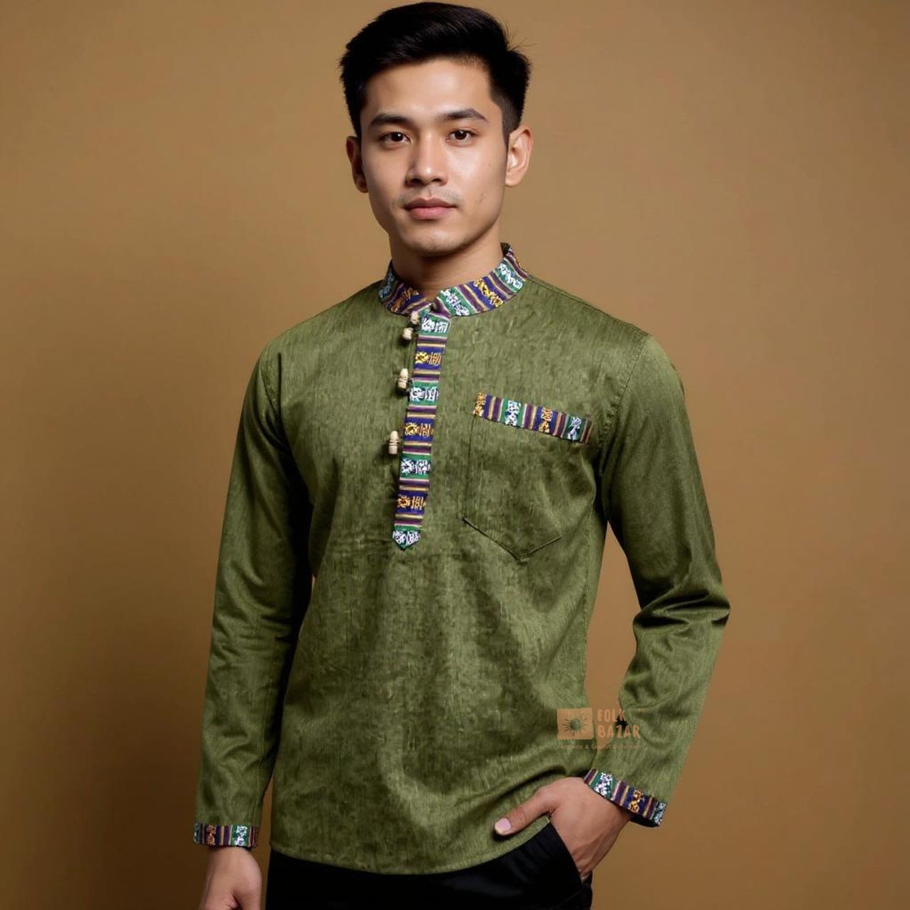 Unisex Cotton Kurta - Green