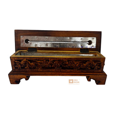 Wooden Incense Burner with Lid