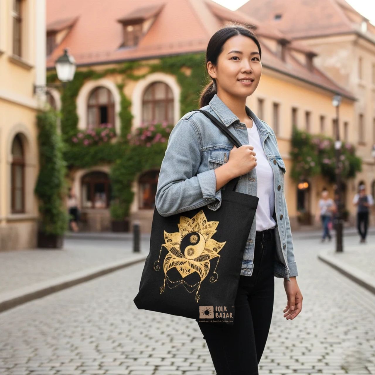 Zipper Tote bag