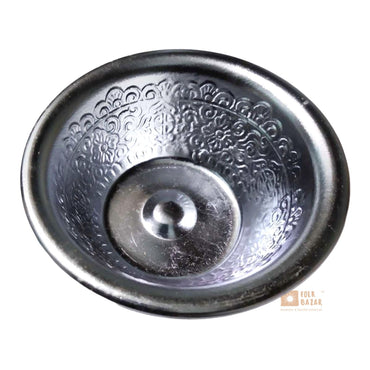 Carved Aluminium Ting (Offering bowl) (Set of 7)