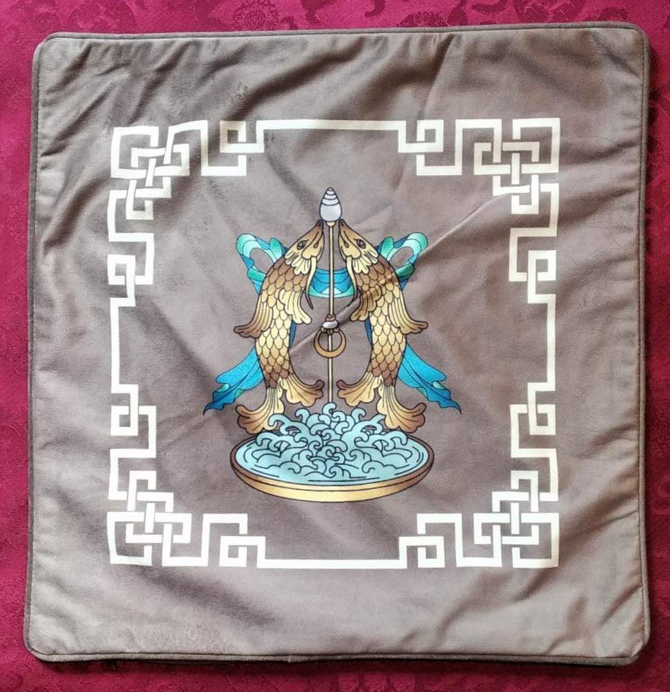 Set of Eight Lucky Signs Cushion Cover (available in 5 colors)