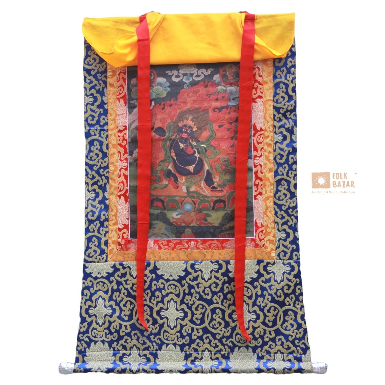 Chana Dorjee - Brocade Computer Canvas Printed Thangka