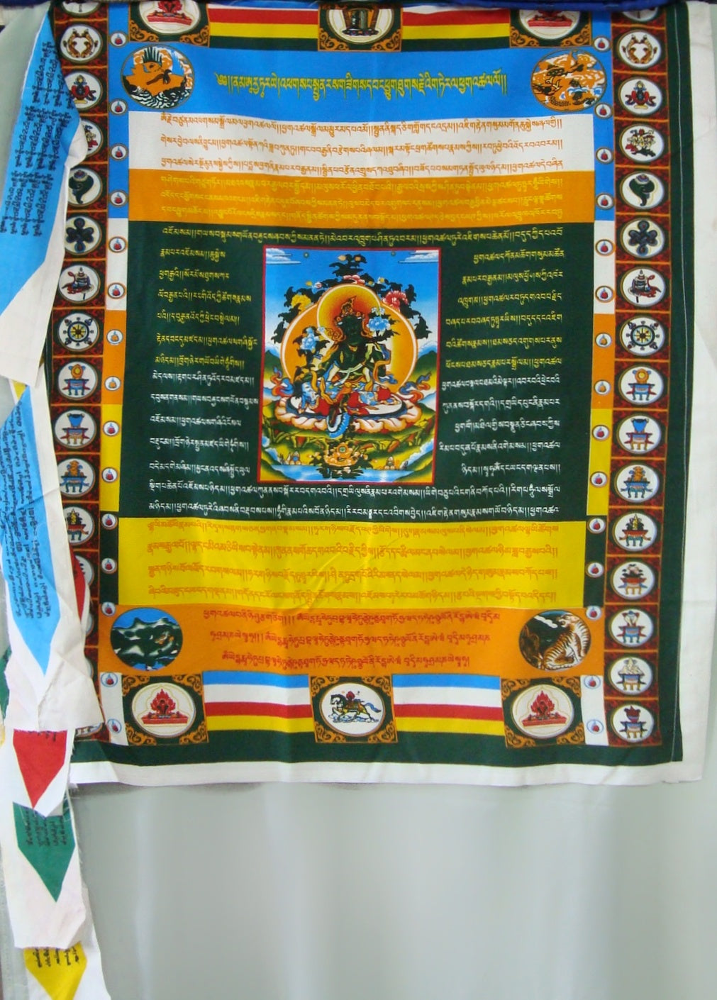 Multi Coloured Dhambla Vertical Prayer Flag (Set of 5)