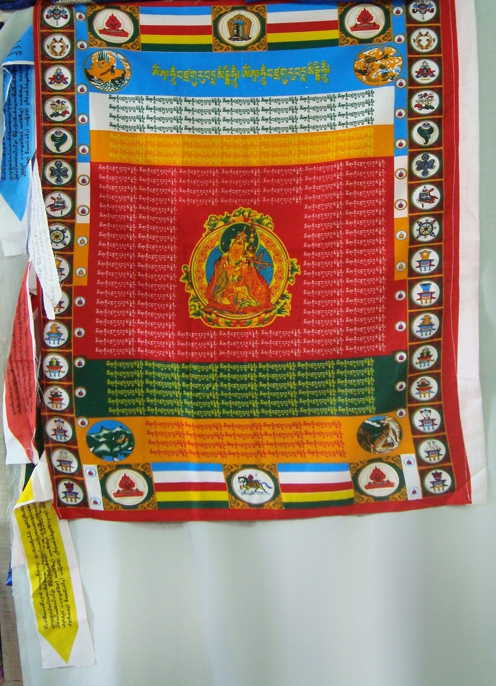 Multi Coloured Dhambla Vertical Prayer Flag (Set of 5)