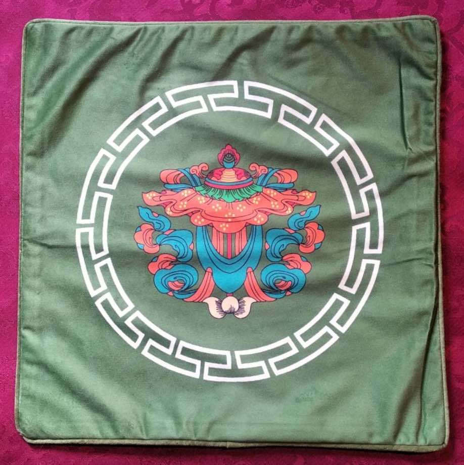 Set of Eight Lucky Signs Cushion Cover (available in 5 colors)