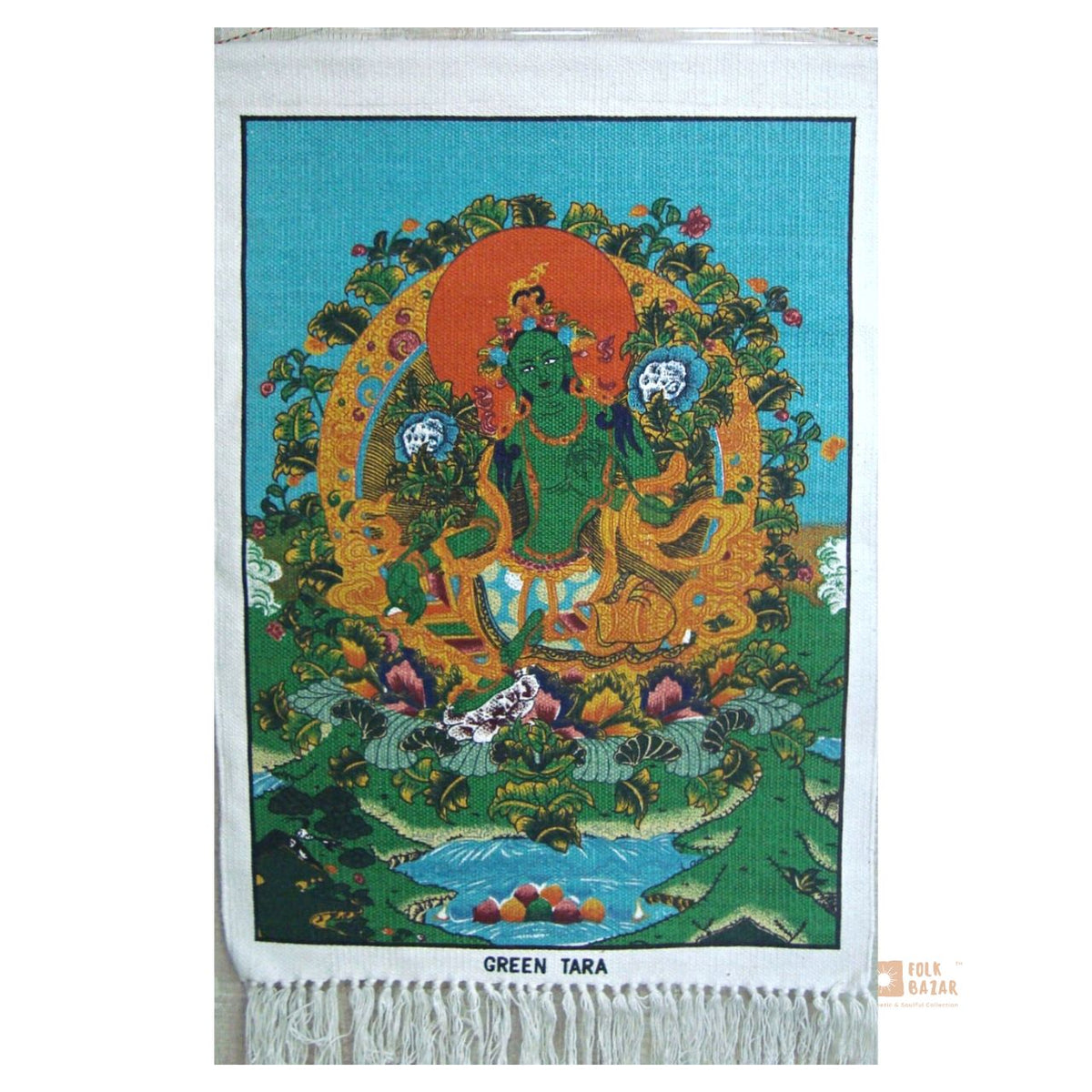 Green Tara (Jute Wall Hanging) – Folk Bazar