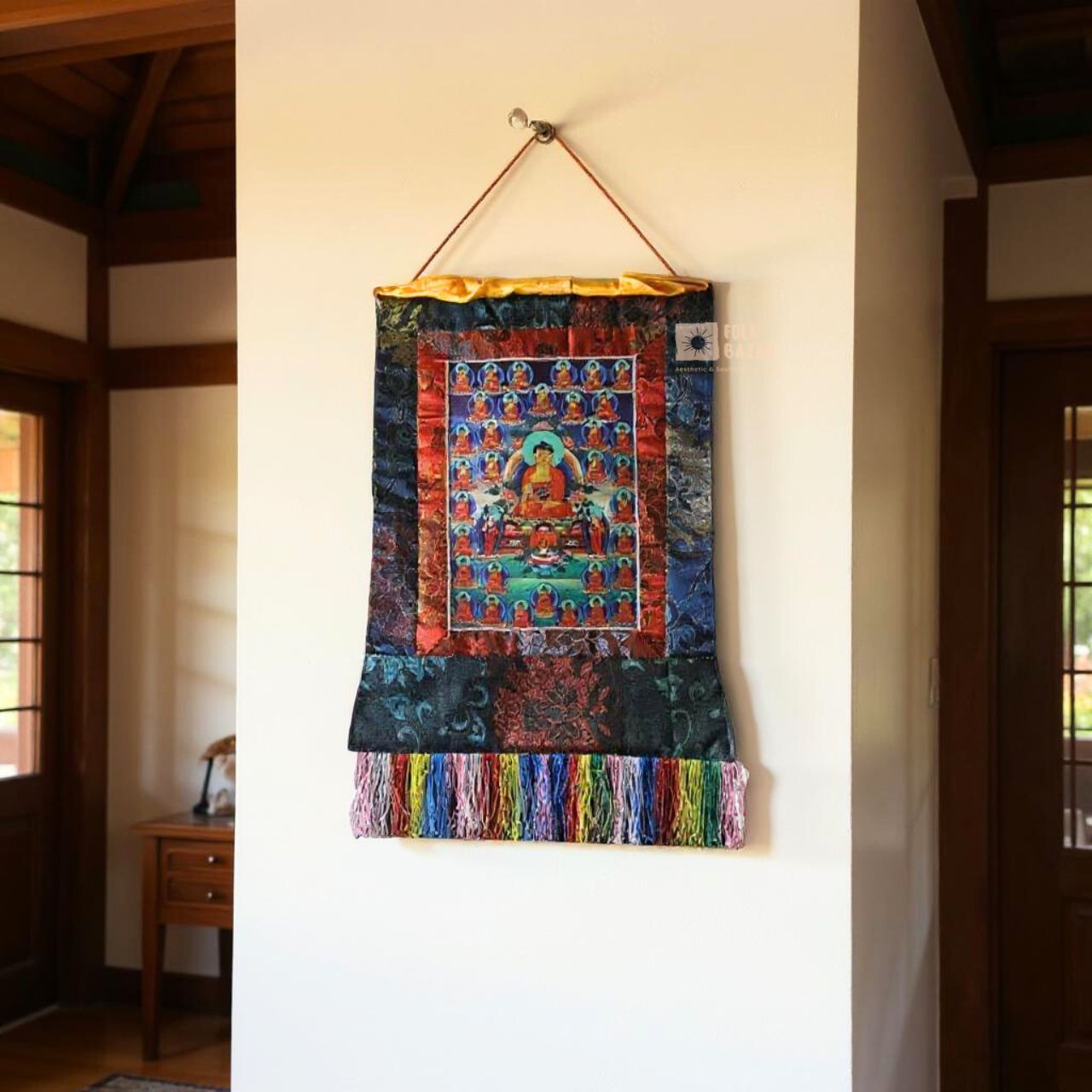 35 Buddha - Brocade Computer Canvas Printed Thangka