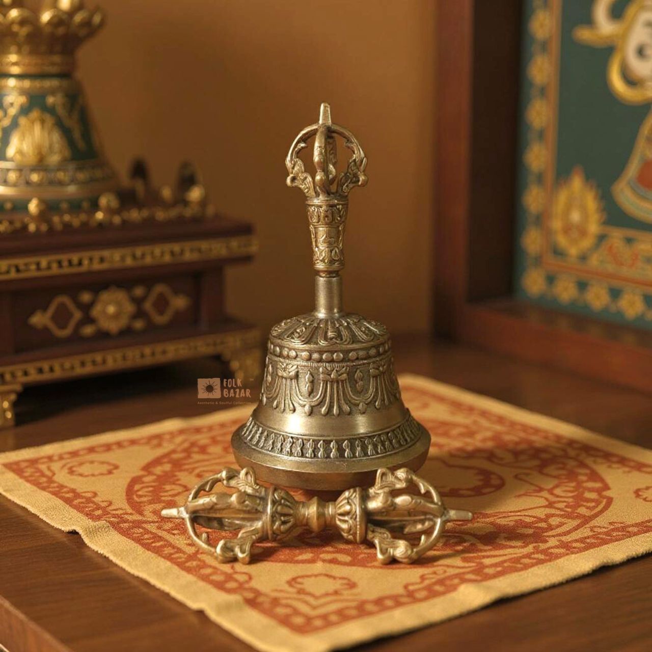 Alloy Bell and Dorjee Set