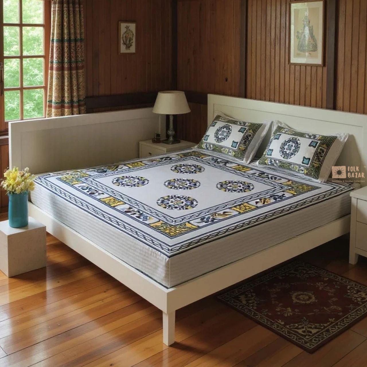 Bed & Pillow covers for Double Bed