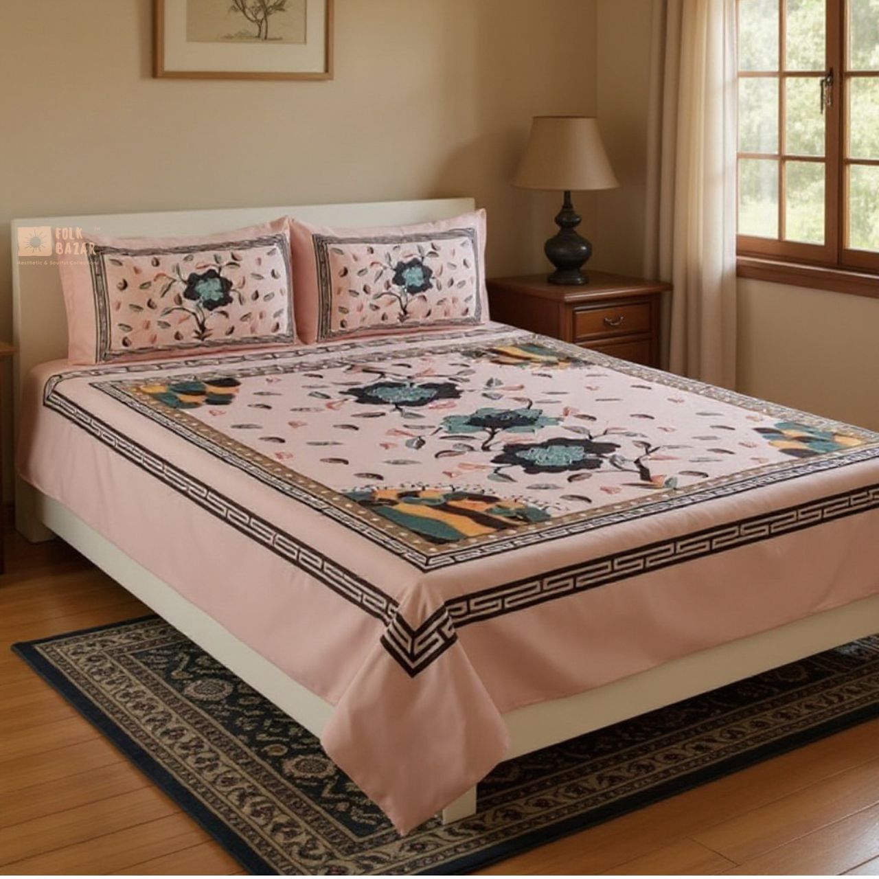 Bed & Pillow covers for Double Bed