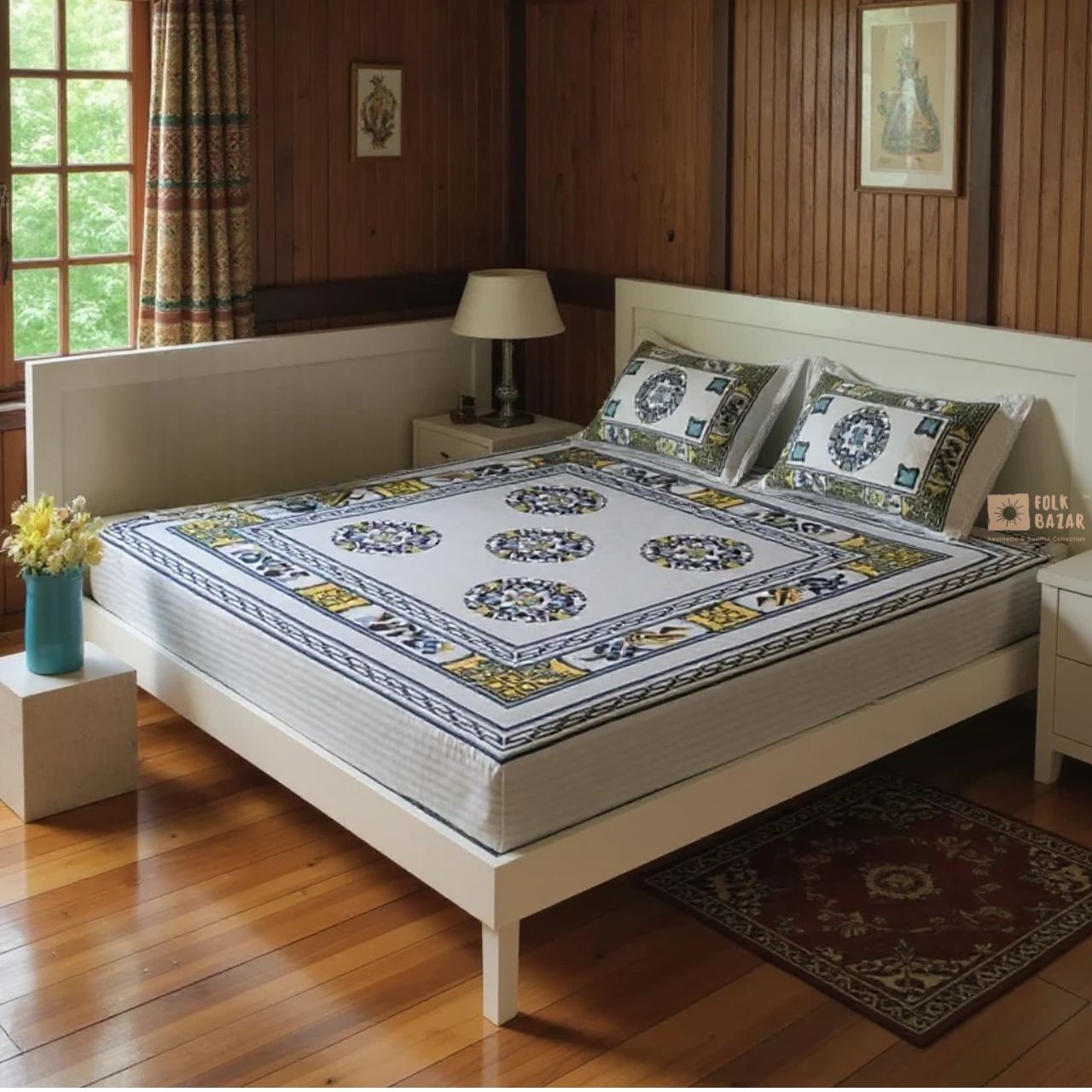 Bed & Pillow covers for Double Bed
