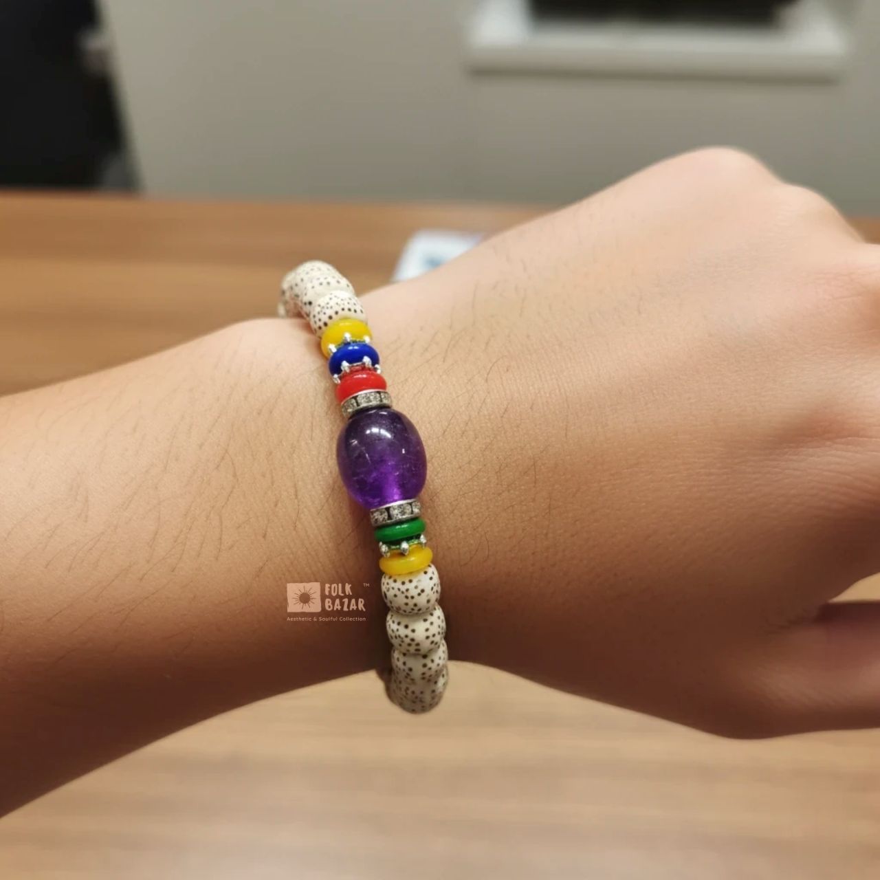 Bone look Hand Bracelet