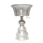 Brass Japani Butter Lamp with Silver Colour Polish