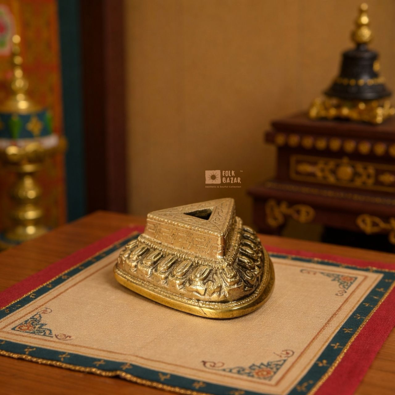 Brass Phurba Stand
