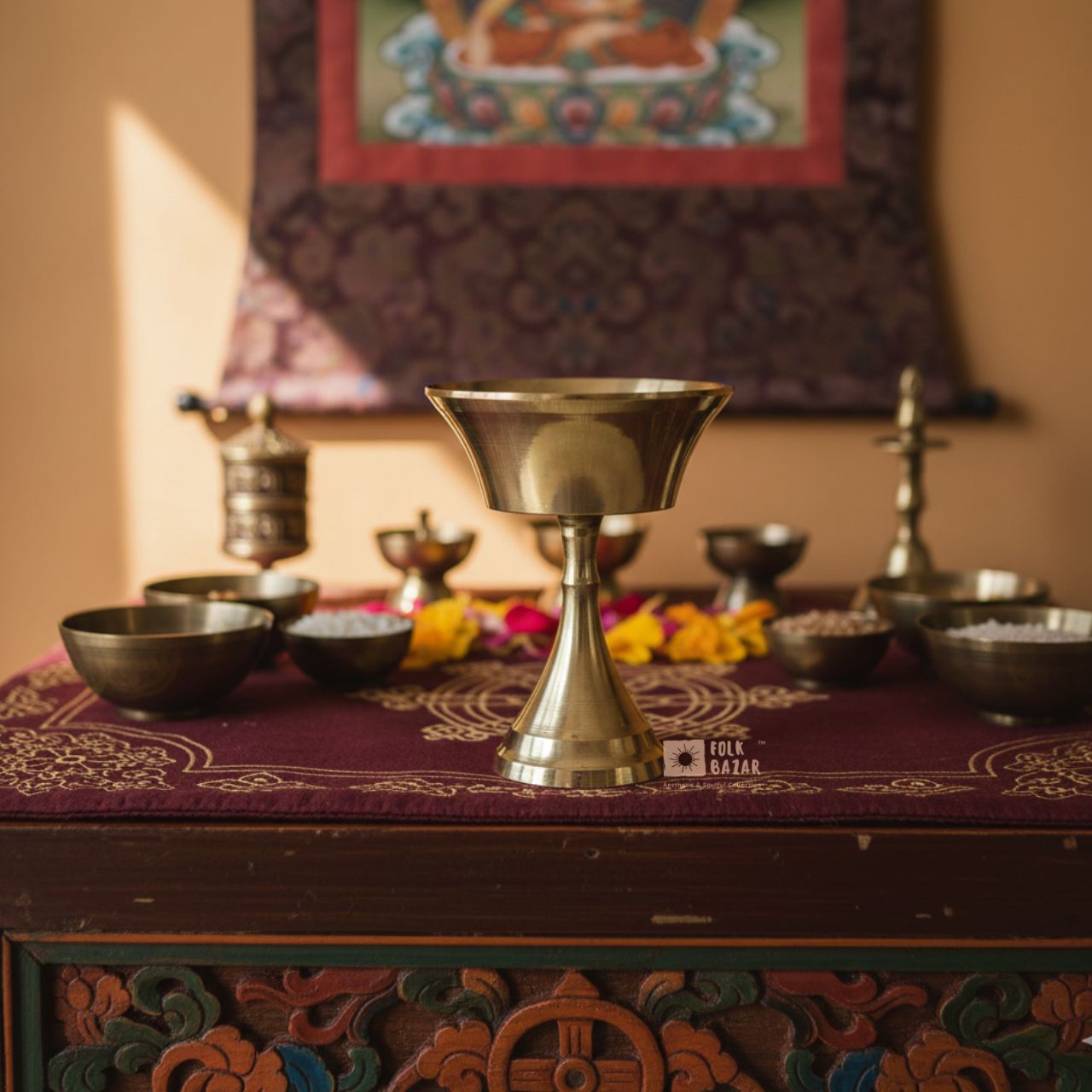 Brass Butter Lamp