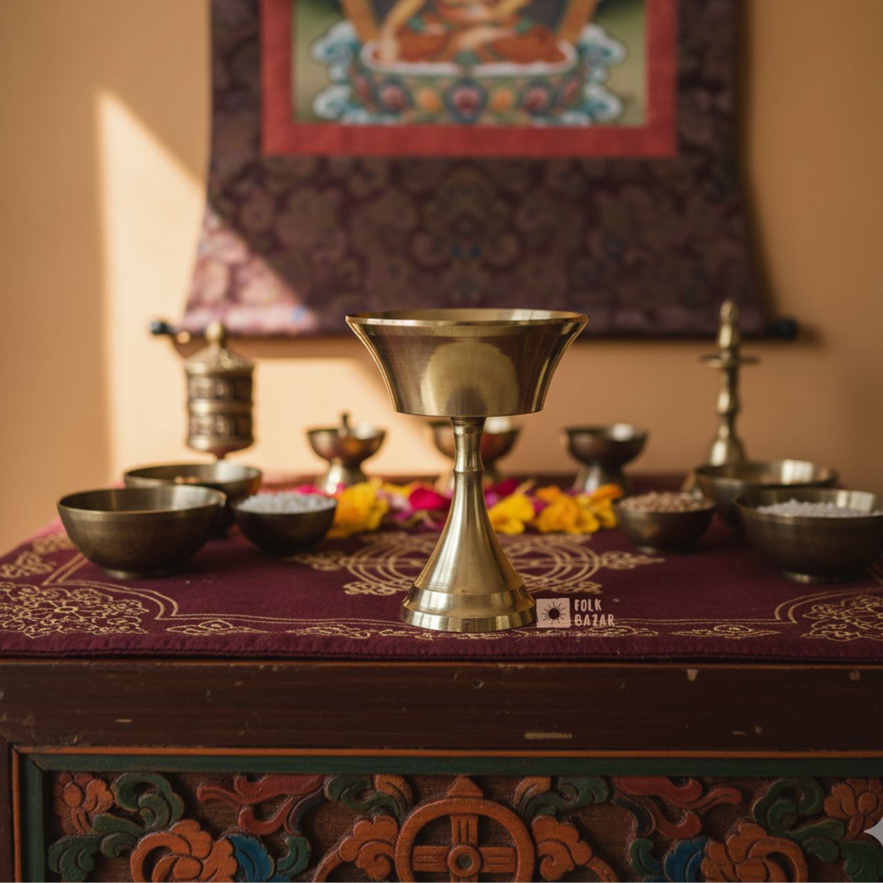 Brass Butter Lamp