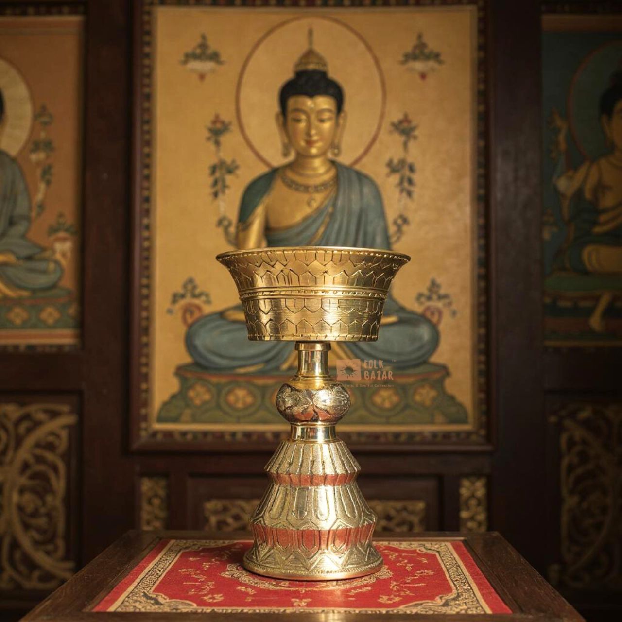 Brass Japani Butter Lamp