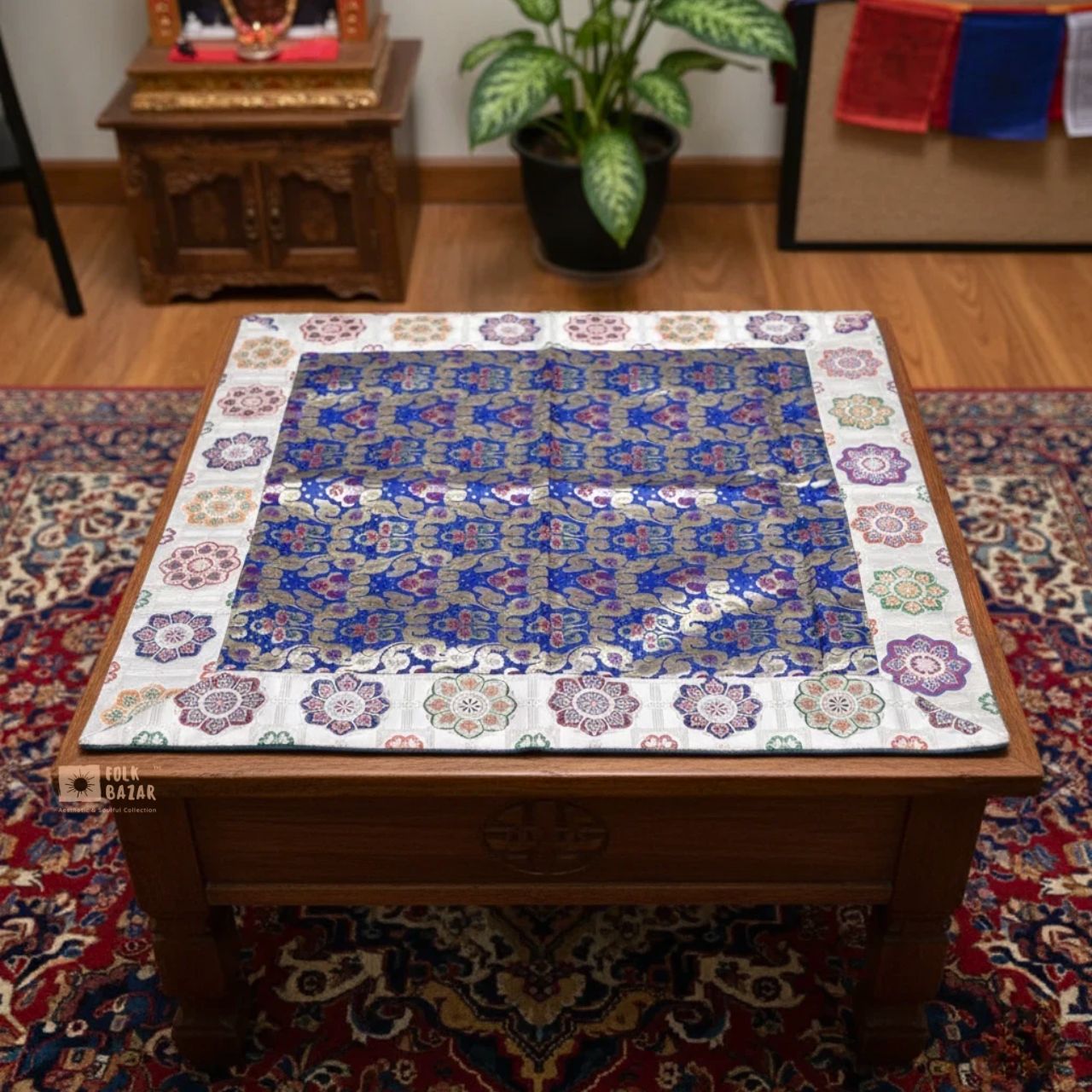 Brocade Mat for Table Top/ Pooja Aasan