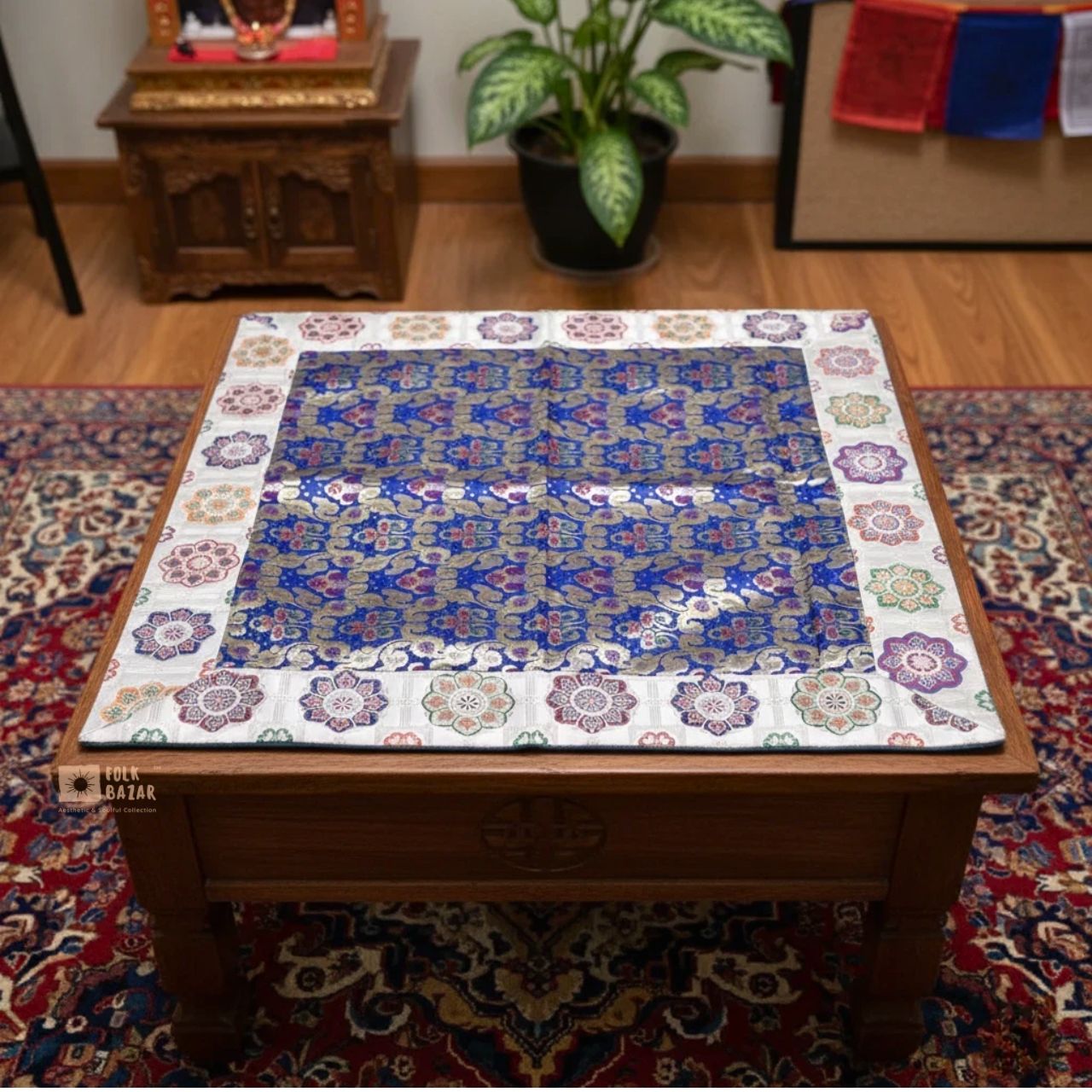 Brocade Mat for Table Top/ Pooja Aasan