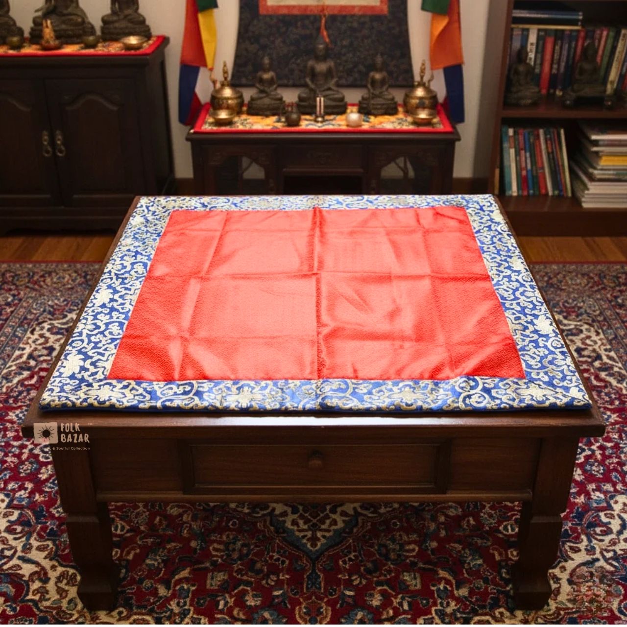Brocade Mat for Table Top/ Pooja Aasan