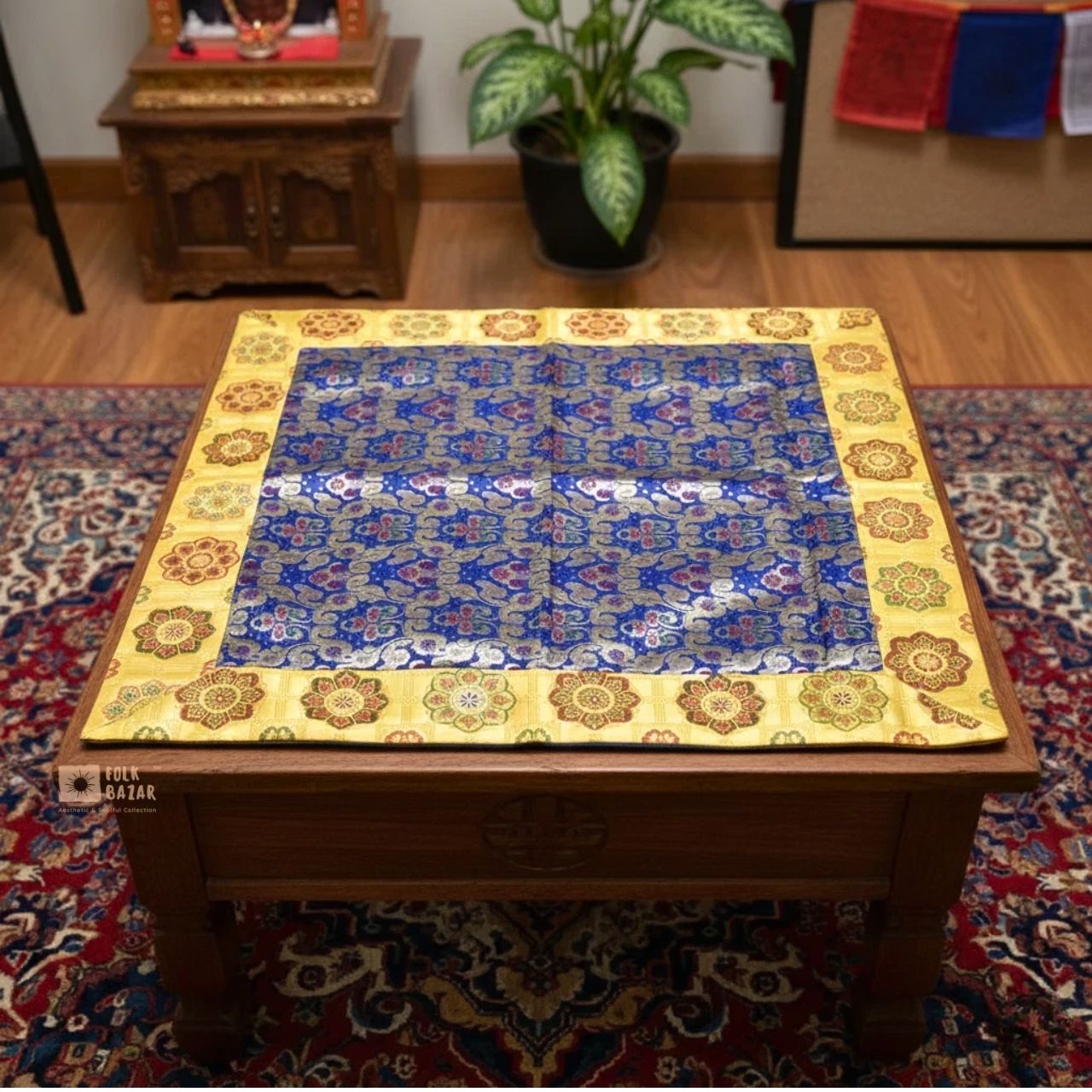 Brocade Mat for Table Top/ Pooja Aasan