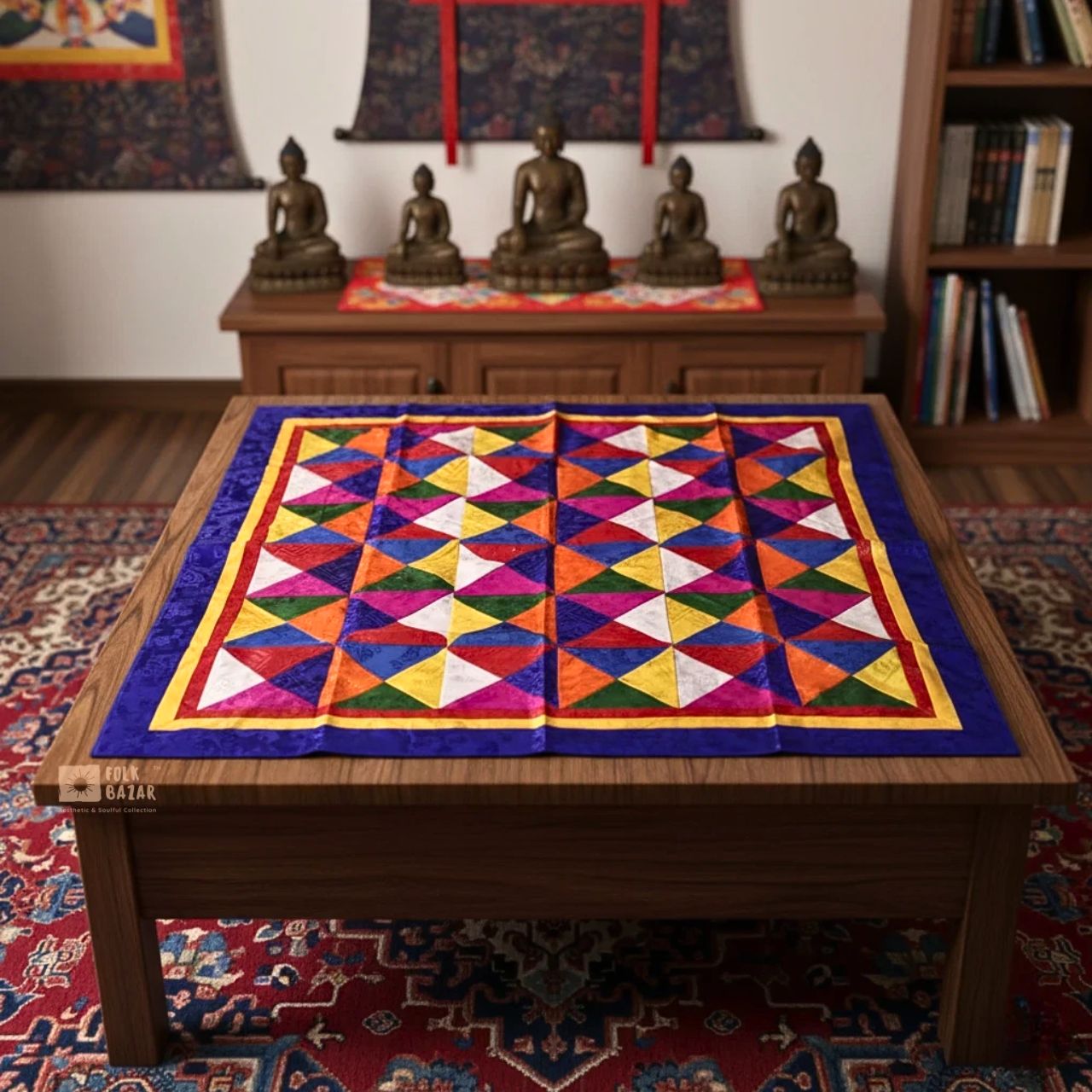 Brocade Mat for Table Top/ Pooja Aasan
