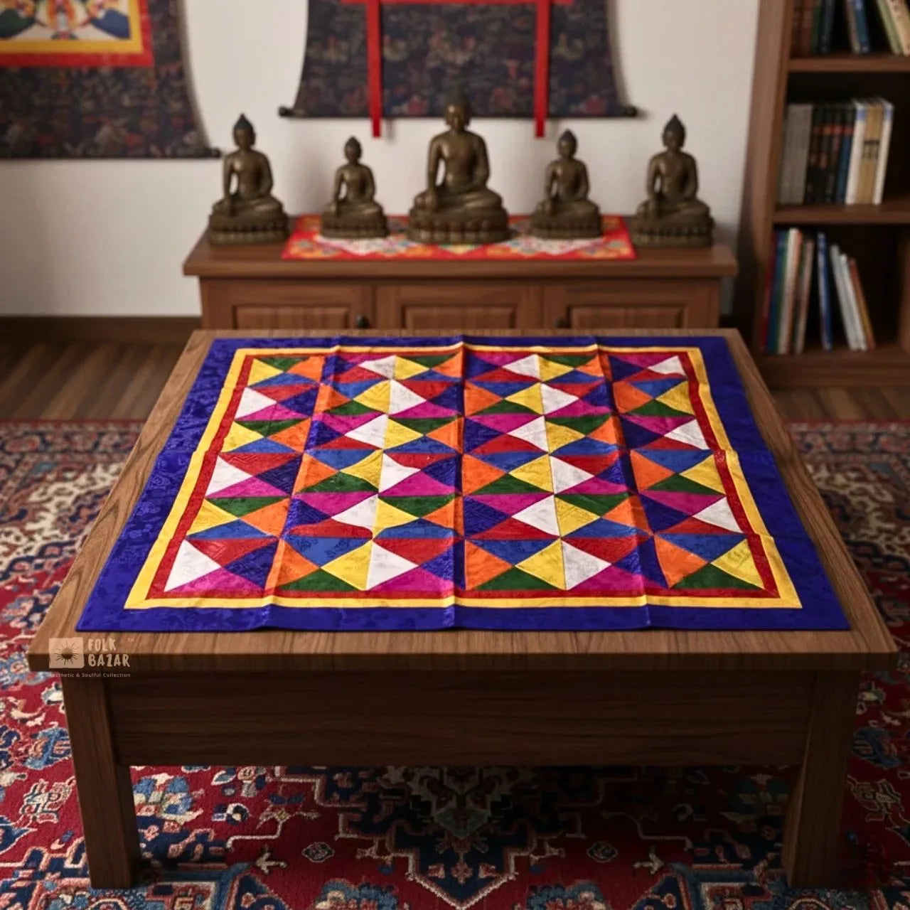 Brocade Mat for Table Top/ Pooja Aasan
