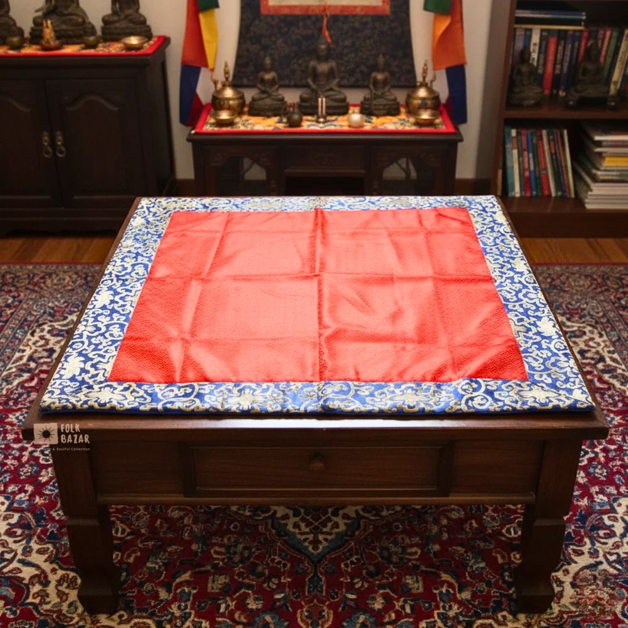 Brocade Mat for Table Top/ Pooja Aasan