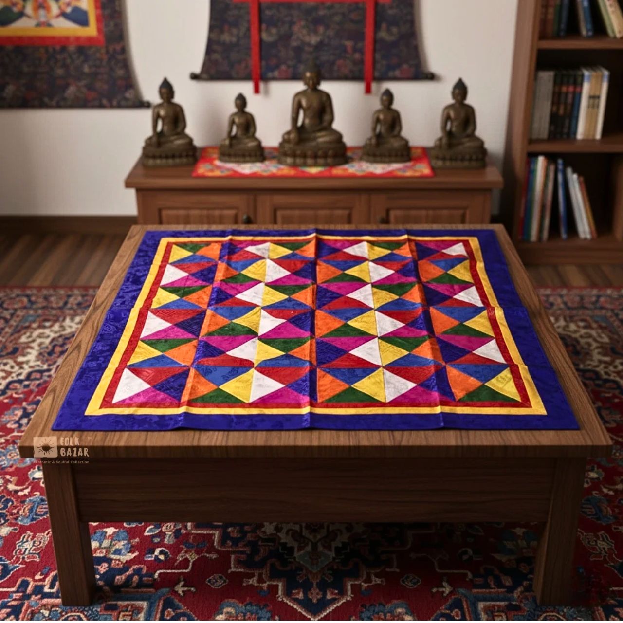 Brocade Mat for Table Top/ Pooja Aasan