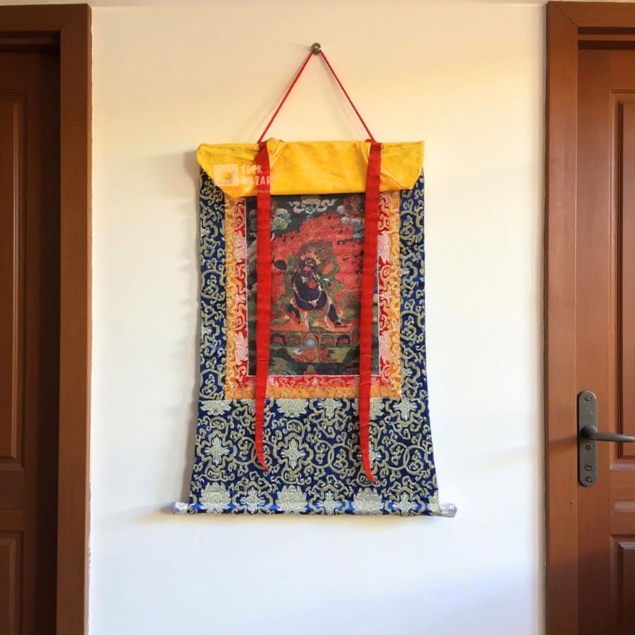 Chana Dorjee - Brocade Computer Canvas Printed Thangka