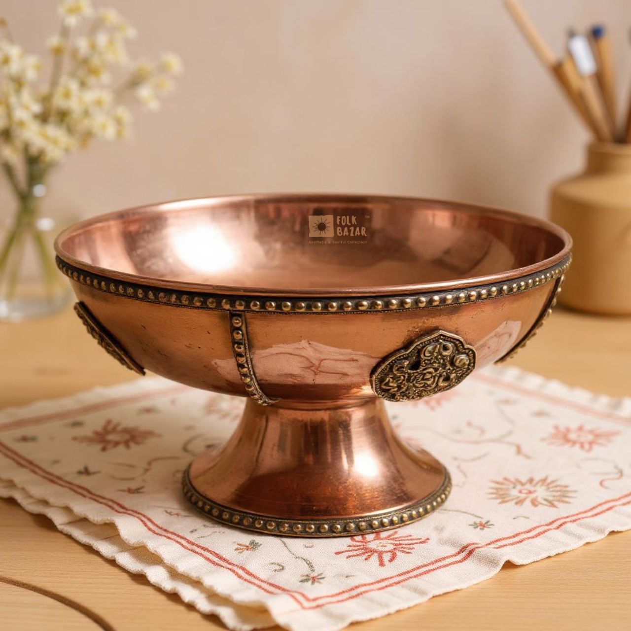 Copper Fruit Bowls