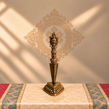 Copper Phurba with Stand
