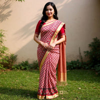 Dhaka Saree with Blouse Piece