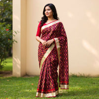 Dhaka Saree with Blouse Piece