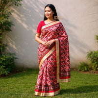 Dhaka Saree with Blouse