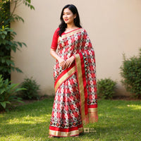 Dhaka Saree with Blouse Piece