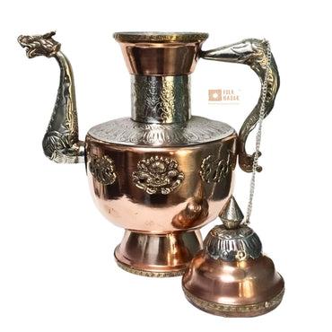 Dragon Neck Round Copper Kettle