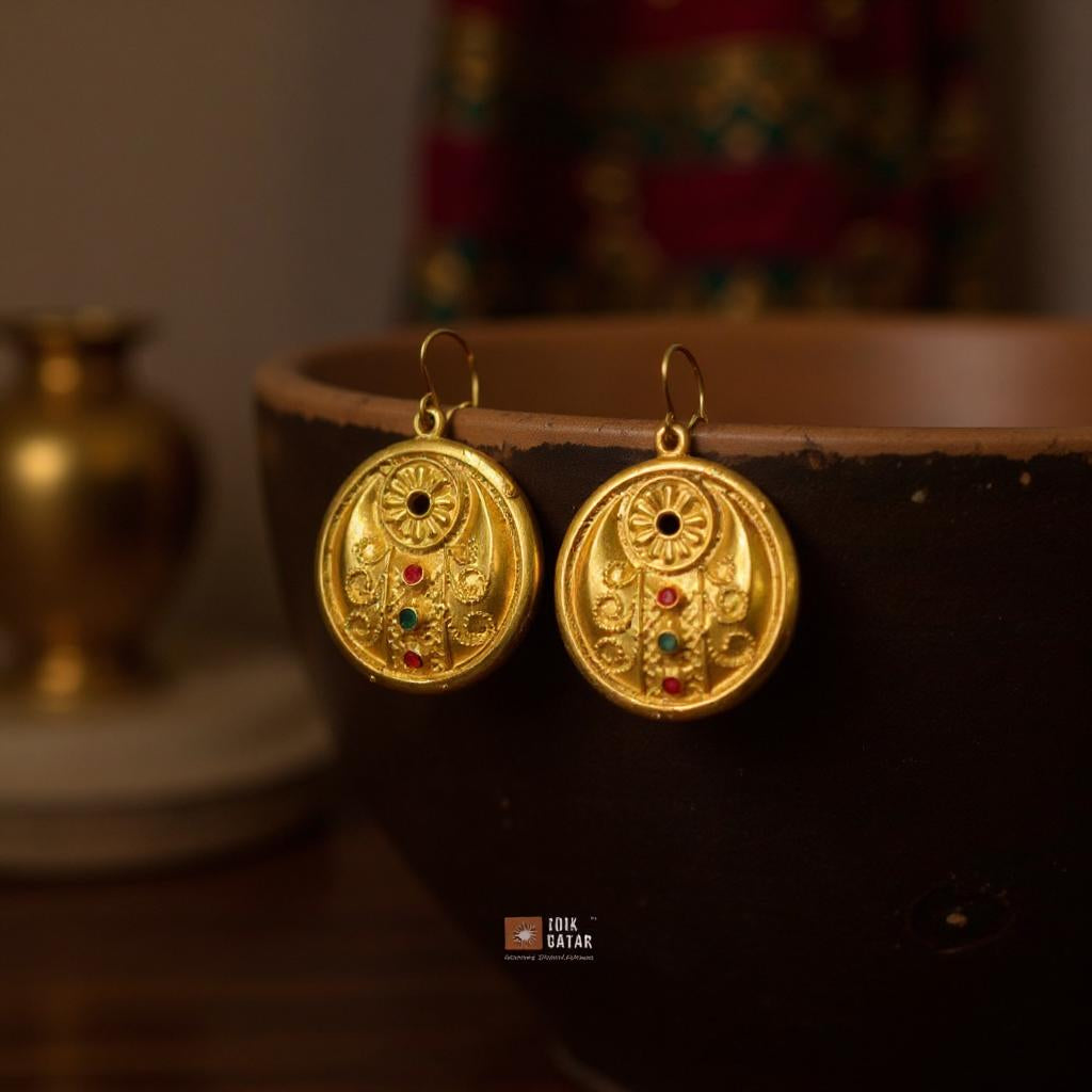 Fine Quality Round Earrings