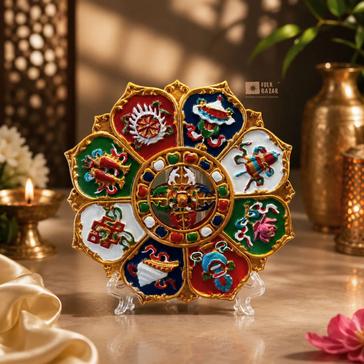 Eight Auspicious Symbols Mandala
