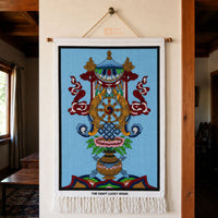 Eight Lucky Signs (Jute Wall Hanging)