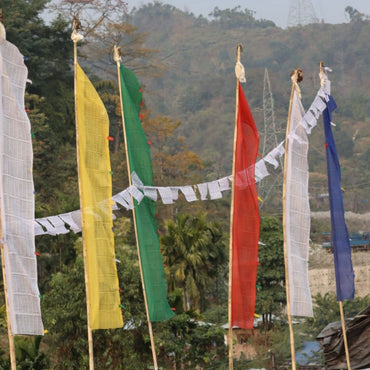 Tibetan Vertical Prayer Flags (for Bamboo)