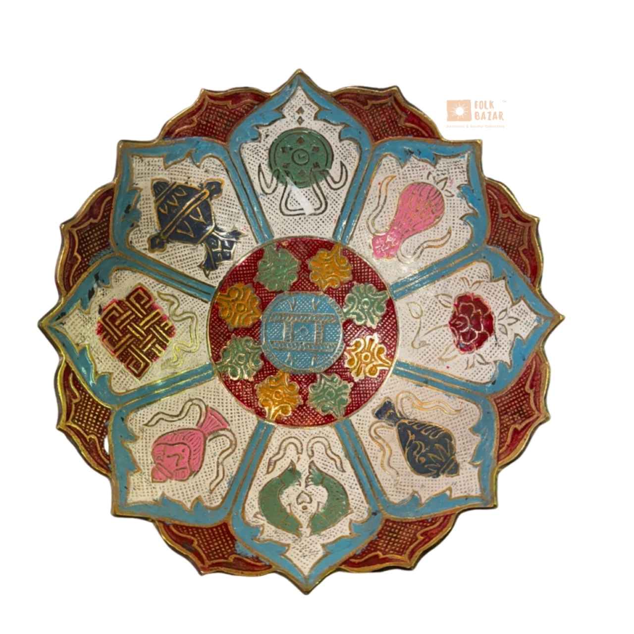 Eight Lucky Sign Fruit Bowl