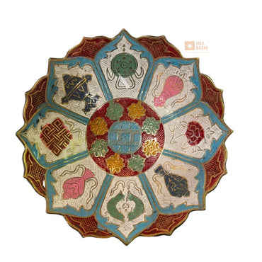 Eight Lucky Sign Fruit Bowl